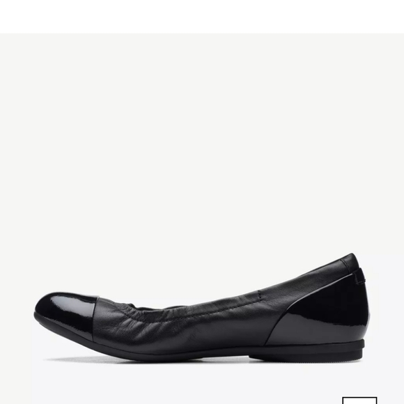 Clark's Rena Jazz Leather Ballerina Flats - Picture 4 of 9